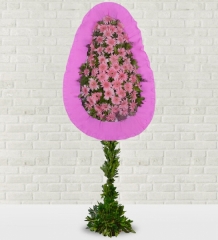 pembe gerbera çelenk